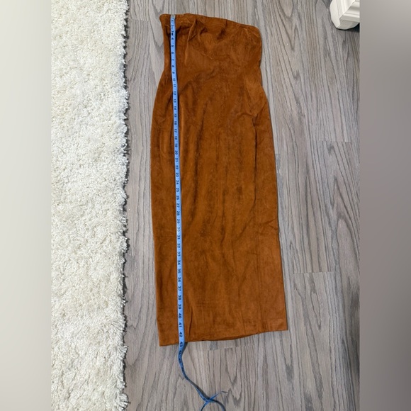 NWT MESHKI Elegant Strapless Brown Dress Size L - Picture 7 of 12